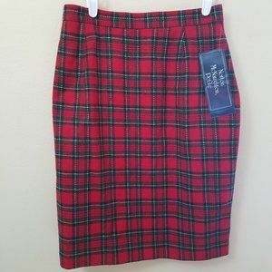 NORTON MCNAUGHTON Plaid Skirt